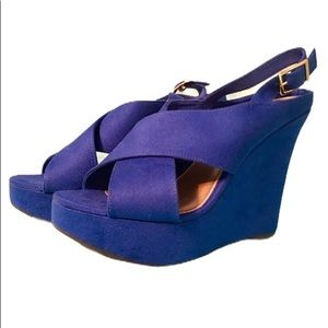 SALE!! Christian Siriano Royal Blue Platforms